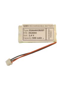 Batteri til Philips 2.4 Volt 550 mAh NiMH 352044 kompatibelt